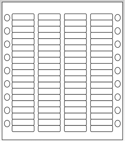 10 mm x 46 mm Yuvarlak Kenar ( 10 Paket )